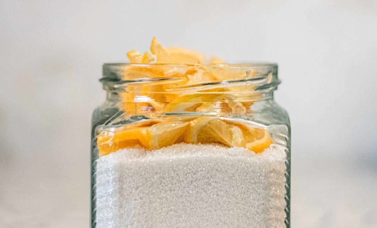 a lemon in a jar