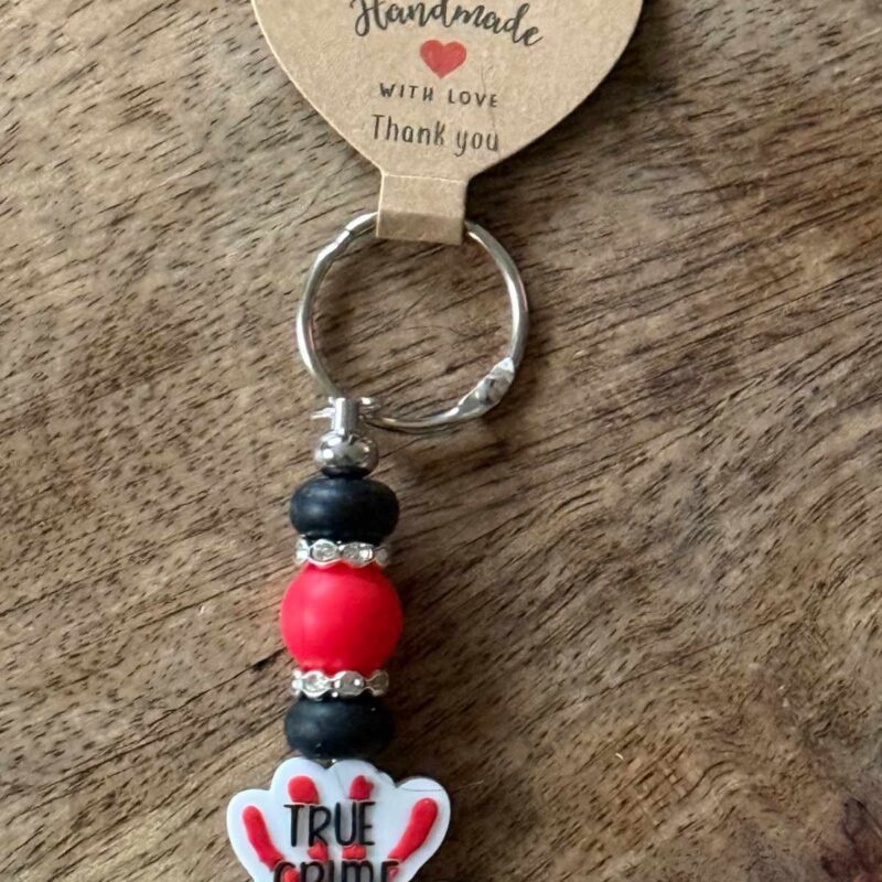 The "True Crime Junkie" Tumbler Dangler