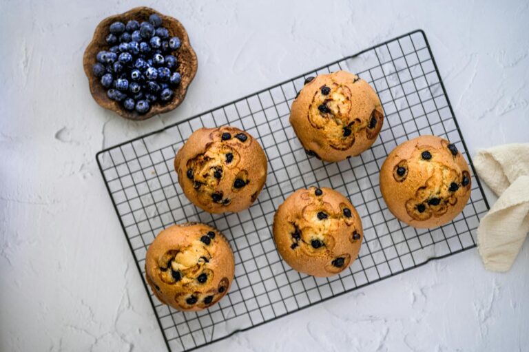 muffins on a tray
